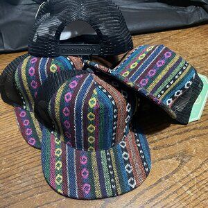 Western Aztec Flat Bill Caps